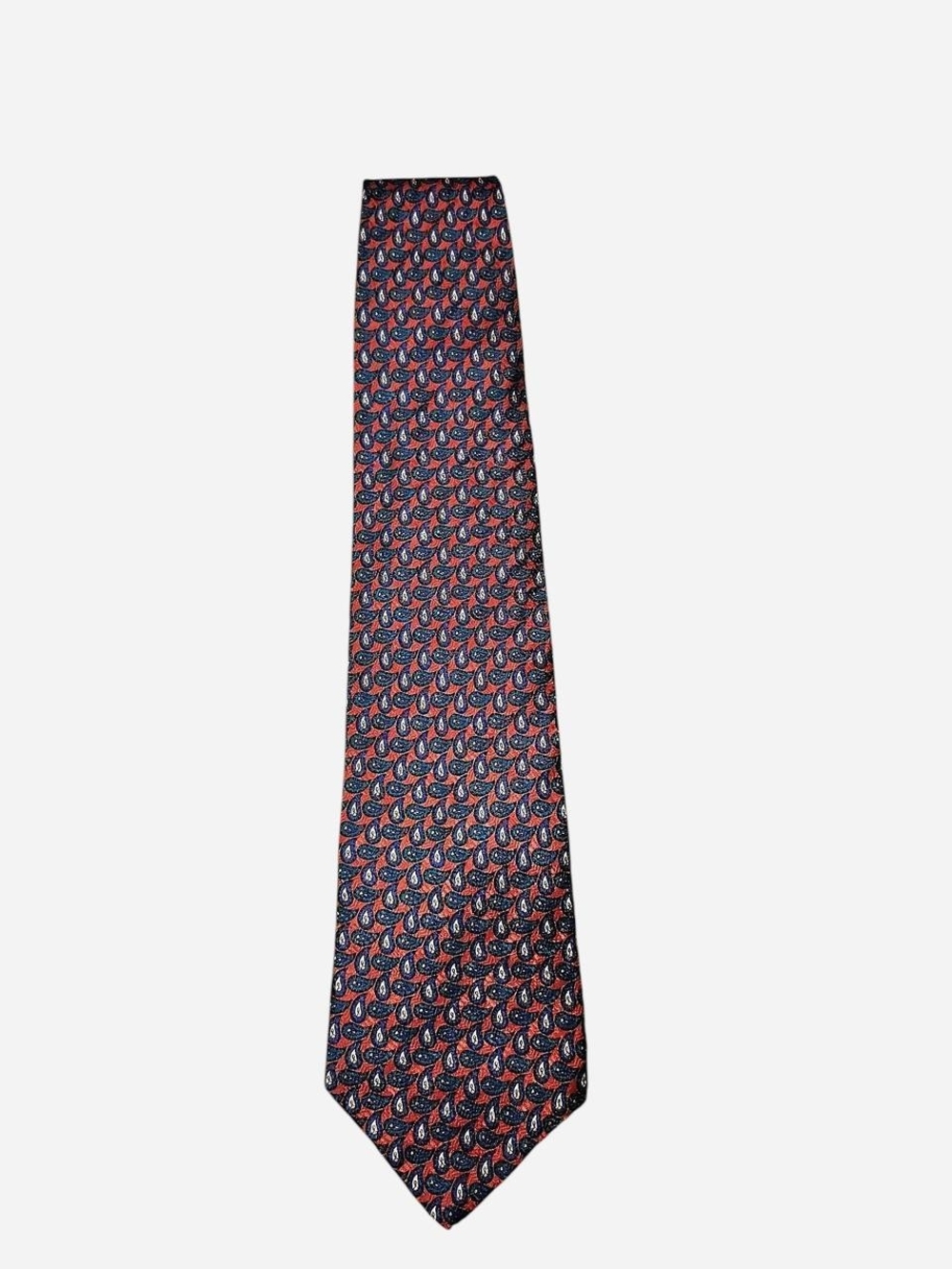 Red Paisley Pattern Skirt - Classic Printed A-Line